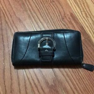 Black leather Coach wallet